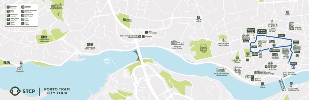 Mapa da Linha 22